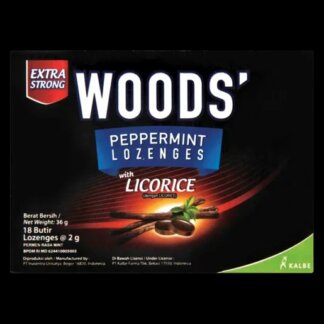 Woods extra strong peppermint lozenges 18's