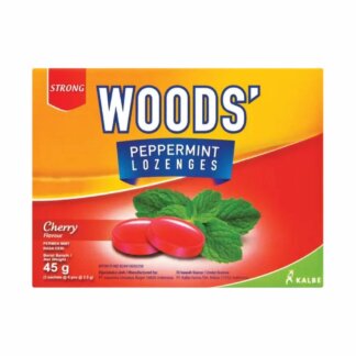 Woods peppermint lozenges 18's cherry flavour